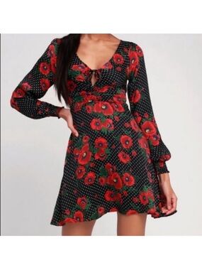 Free People Morning Light Long Sleeve Mini Dress
